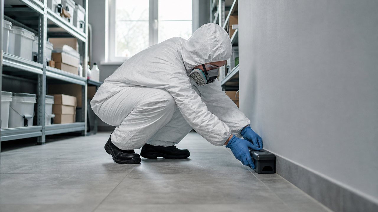 Специалист DEZEKO проводит дератизацию от крыс